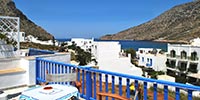 Camere a Sifnos con vista sul mare